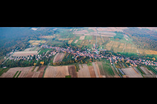 Panorama from the local area and environment in Cleebourg in Grand Est, France