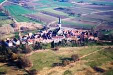 Ludwigstraße Hinteretädel historic village center from the east in Jockgrim in the state Rhineland-Palatinate, Germany