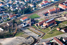 Bürgherhaus, festival hall from the southeast in Jockgrim in the state Rhineland-Palatinate, Germany