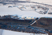 Aerial view of Ebenberg gliding site in Landau in der Pfalz in the state Rhineland-Palatinate, Germany