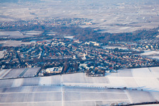 Landau in der Pfalz in the state Rhineland-Palatinate, Germany from the plane