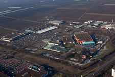 District Oggersheim in Ludwigshafen am Rhein in the state Rhineland-Palatinate, Germany from the drone perspective