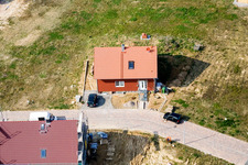 New development area NO in the district Schaidt in Wörth am Rhein in the state Rhineland-Palatinate, Germany viewn from the air