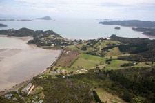 Coromandel in the state Waikato, New Zealand from above