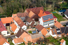 Oblique view of Main Street in Dierbach in the state Rhineland-Palatinate, Germany