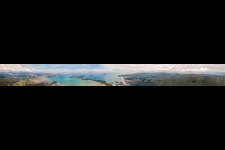 Panorama in Coromandel in the state Waikato, New Zealand