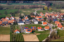 Aerial view of At Narrenberg in Hergersweiler in the state Rhineland-Palatinate, Germany