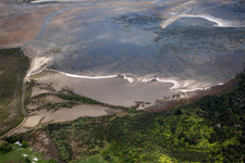 Water surface at the seaside of the Brickfield Bay in Preece Point in Waikato, New Zealand