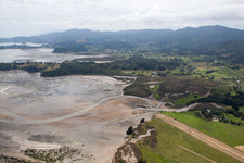 Bird's eye view of District Preece Point in Coromandel in the state Waikato, New Zealand
