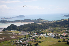 Coromandel in the state Waikato, New Zealand from the drone perspective