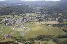 Coromandel in the state Waikato, New Zealand from a drone
