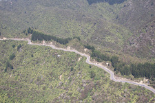 Coromandel in the state Waikato, New Zealand seen from above