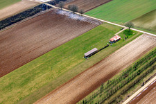 Oblique view of Model airfield of the model flying club Freckenfeld eV in Freckenfeld in the state Rhineland-Palatinate, Germany