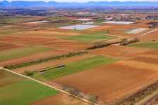 Model airfield of the model flying club Freckenfeld eV in Freckenfeld in the state Rhineland-Palatinate, Germany from above