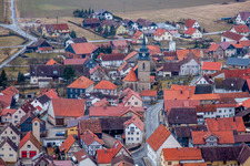 Church building in the village of in Westhausen in the state Thuringia, Germany