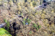 Aerial photograpy of Funforest: Climbing park Kandel on Badalleé in Kandel in the state Rhineland-Palatinate, Germany