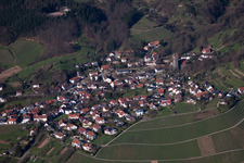 Oblique view of District Neusatz in Bühl in the state Baden-Wuerttemberg, Germany