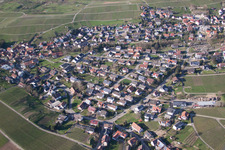 Bird's eye view of District Eisental in Bühl in the state Baden-Wuerttemberg, Germany