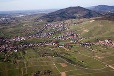 District Steinbach in Baden-Baden in the state Baden-Wuerttemberg, Germany from above
