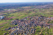 Aerial photograpy of From the southeast in the district Steinbach in Baden-Baden in the state Baden-Wuerttemberg, Germany