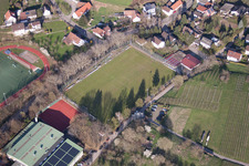 District Steinbach in Baden-Baden in the state Baden-Wuerttemberg, Germany seen from above