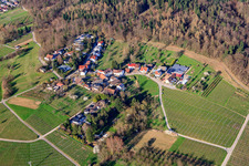 Ebenunger Street in the district Ebenung in Sinzheim in the state Baden-Wuerttemberg, Germany