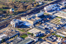 Bahnackerstraße industrial area with Heel GmbH in the district Oos in Baden-Baden in the state Baden-Wuerttemberg, Germany