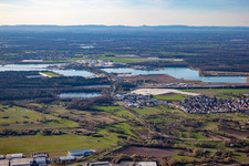 Aerial photograpy of District Sandweier in Baden-Baden in the state Baden-Wuerttemberg, Germany