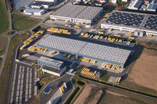 DACHSER Logistics Center Karlsruhe GmbH, Malsch in Malsch in the state Baden-Wuerttemberg, Germany from above
