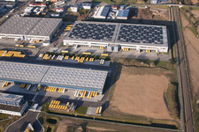 DACHSER Logistics Center Karlsruhe GmbH, Malsch in Malsch in the state Baden-Wuerttemberg, Germany out of the air