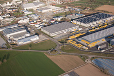 Drone image of DACHSER Logistics Center Karlsruhe GmbH, Malsch in Malsch in the state Baden-Wuerttemberg, Germany