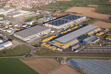 DACHSER Logistics Center Karlsruhe GmbH, Malsch in Malsch in the state Baden-Wuerttemberg, Germany from the drone perspective