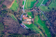 Aerial photograpy of Country Inn St. Germanshof in the district Sankt Germanshof in Bobenthal in the state Rhineland-Palatinate, Germany