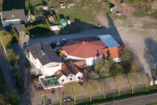 Offenbach an der Queich in the state Rhineland-Palatinate, Germany from above