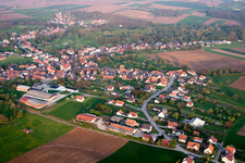 Drone image of Riedseltz in the state Bas-Rhin, France