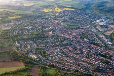 From the west in Bretten in the state Baden-Wuerttemberg, Germany