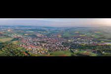 Panorama in Eppingen in the state Baden-Wuerttemberg, Germany