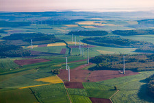 Wind farm in the district Altheim in Walldürn in the state Baden-Wuerttemberg, Germany