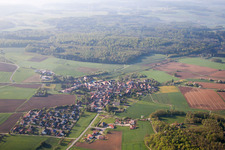 Village view in the district Buch in Ahorn in the state Baden-Wurttemberg