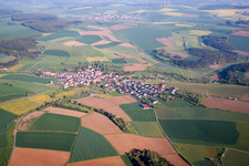 Village view in the district Brehmen in Königheim in the state Baden-Wuerttemberg, Germany