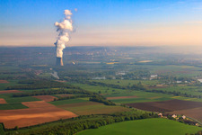 Schweinfurt nuclear power plant from the south in Grafenrheinfeld in the state Bavaria, Germany