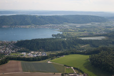 Aerial photograpy of District Ludwigshafen in Bodman-Ludwigshafen in the state Baden-Wuerttemberg, Germany