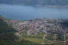 District Ludwigshafen in Bodman-Ludwigshafen in the state Baden-Wuerttemberg, Germany from the plane