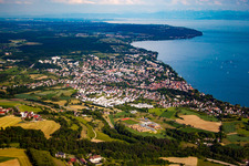 Riparian areas on the lake area of Lake Constance in Ueberlingen in the state Baden-Wurttemberg, Germany