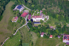 Aerial photograpy of Salem international college Schloss Salem in Überlingen in the state Baden-Wuerttemberg, Germany