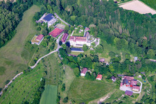 Salem international college Schloss Salem in Überlingen in the state Baden-Wuerttemberg, Germany from above