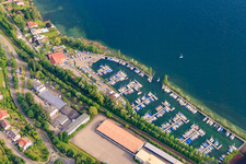 Sports Boat Harbor East in Überlingen in the state Baden-Wuerttemberg, Germany