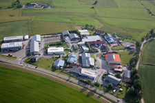 Industrial estate and company settlement Im Branden with PRINOTH - AHWI Maschinenbau GmbH in the district Ebratsweiler in Herdwangen-Schoenach in the state Baden-Wurttemberg, Germany