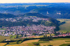Tuttlinger Straße in Fridingen an der Donau in the state Baden-Wuerttemberg, Germany