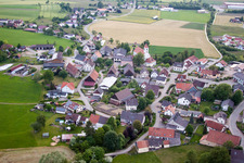 Village view in the district Rast in Sauldorf in the state Baden-Wuerttemberg, Germany